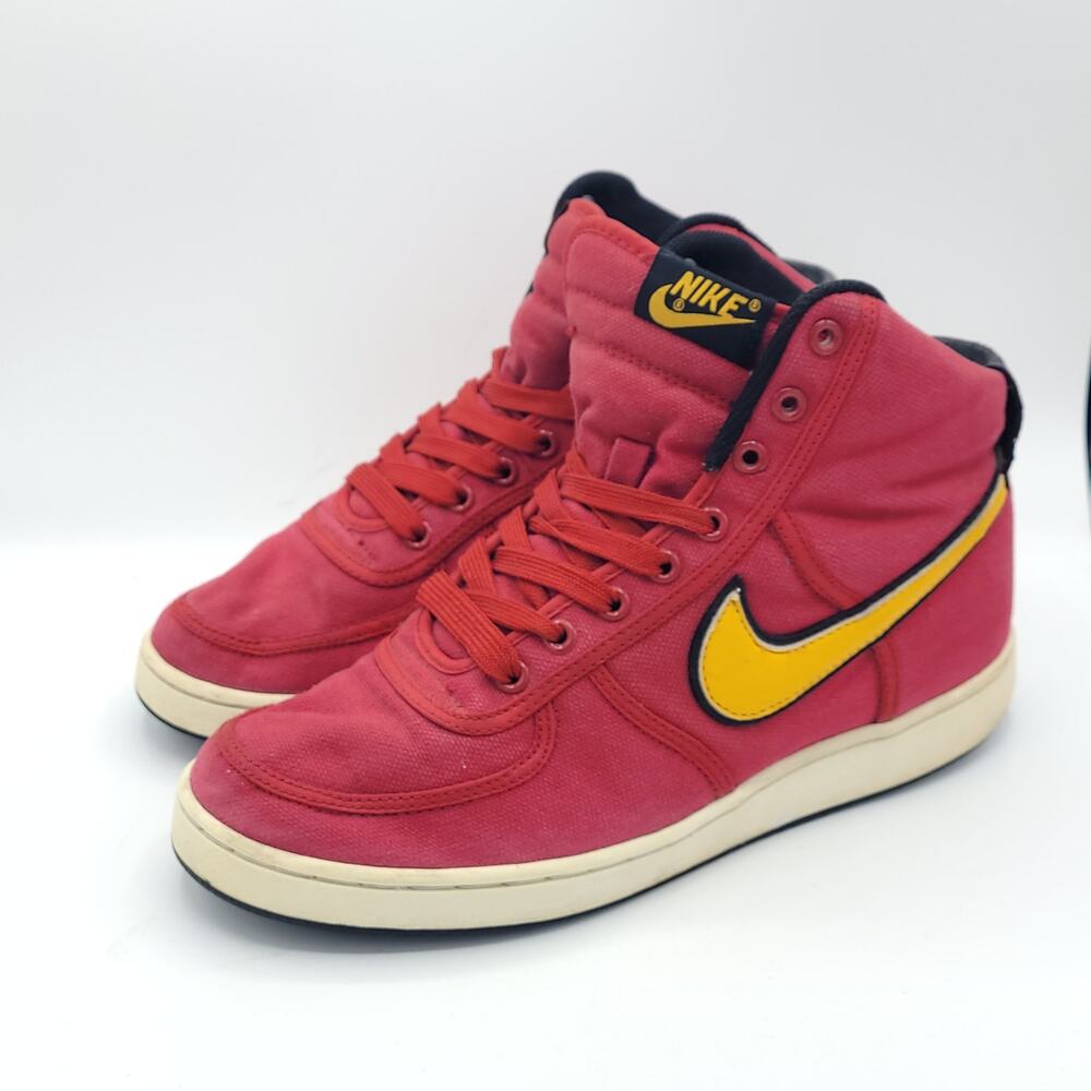 RARE 2004 Nike Vandal Hi Canvas Varsity Red yellow 308852-671 Men’s Size 8.5